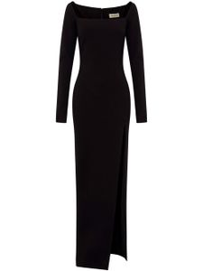 Nicholas Kearna long-sleeve long dress - Noir