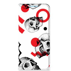 Mobiel BookCase Xiaomi Redmi Note 11/11S Skull Red