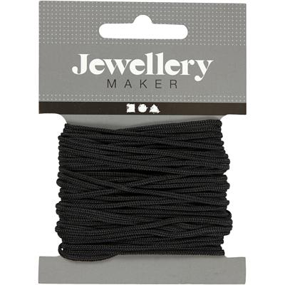 Creativ Company Macramé koord, dikte 2 mm, zwart, 8 m/ 1 rol