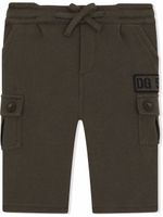 Dolce & Gabbana Kids pantalon à taille à lien de resserrage - Vert - thumbnail