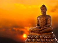 Tuinposter Boeddha 1 - thumbnail