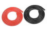 Team Corally - Ultra V+ Siliconen kabel - Super flexibel - Zwart en Rood - 12AWG