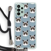 It's a Purrr Case: Samsung Galaxy A52s 5G Transparant Hoesje met koord