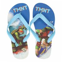 Ninja Turtles teenslippers blauw voor jongens - thumbnail