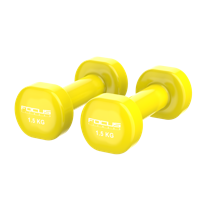 Vinyl Dumbbells - Focus Fitness - 2 x 1,5 kg