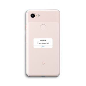 Reminder: Google Pixel 3 XL Transparant Hoesje
