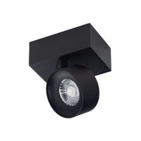 BM0031 LED-opbouwarmatuur Vierkant/Rond 6,5W 2700K Dimbaar Zwart