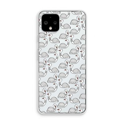 Zwanen: Pixel 4 Transparant Hoesje
