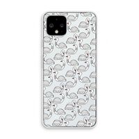Zwanen: Pixel 4 Transparant Hoesje