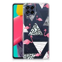 Samsung Galaxy M53 TPU Hoesje Flamingo Triangle - thumbnail