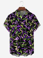 Carnival Chest Pocket Short Sleeve Casual Shirt - thumbnail