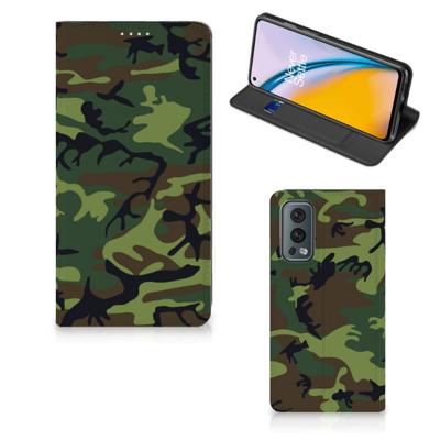 OnePlus Nord 2 5G | Hoesje met Magneet | Army Dark