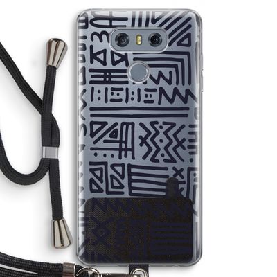Marrakech print: LG G6 Transparant Hoesje met koord
