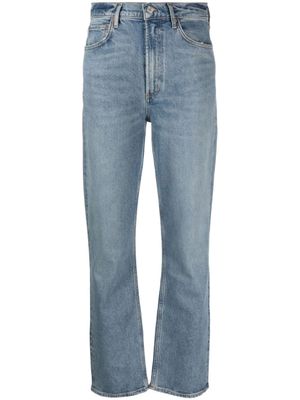AGOLDE jean droit à taille haute - Bleu