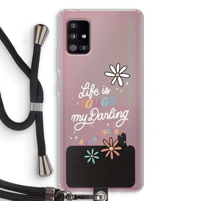 Tough Life: Samsung Galaxy A51 5G Transparant Hoesje met koord