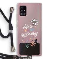 Tough Life: Samsung Galaxy A51 5G Transparant Hoesje met koord