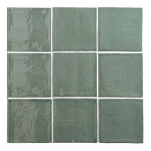 By Goof Oud Hollandse Witjes Wandtegel | 13x13 cm | Vintage | Glans Jade