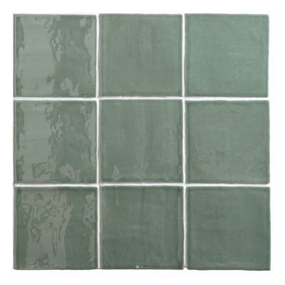 By Goof Oud Hollandse Witjes Wandtegel | 13x13 cm | Vintage | Glans Jade