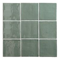 By Goof Oud Hollandse Witjes Wandtegel | 13x13 cm | Vintage | Glans Jade