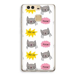 Meow: Huawei P9 Transparant Hoesje