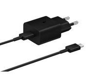 Samsung 15W Power Adapter incl. USB-C naar USB-C kabel (1m) Oplader Zwart - thumbnail