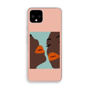 Orange lips: Pixel 4 Transparant Hoesje