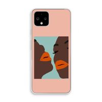 Orange lips: Pixel 4 Transparant Hoesje
