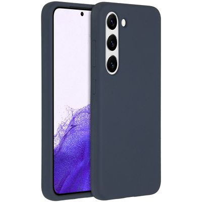 AccezzLiquid Silicone Backcover Samsung Galaxy S23 Telefoonhoesje Blauw