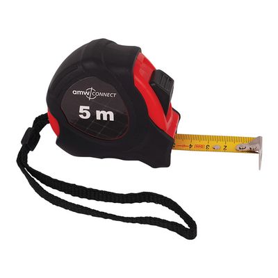 AMW Rolmaat met rem 5 meter lengte en 19mm breed