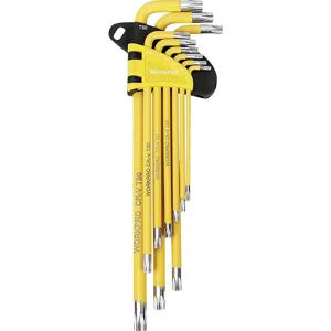 WorkPro Torx T-profiel stifsleutelset T 10, T 15, T 20, T 25, T 27, T 30, T 40, T 45, T 50