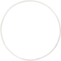 Creativ Company Metalen draadring, d 10 cm, dikte 2 mm, wit, 10 stuk/ 1 doos