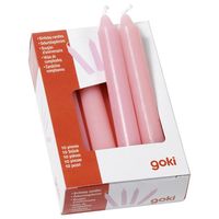 Goki 15426 kaars Cylinder Roze 10 stuk(s) - thumbnail