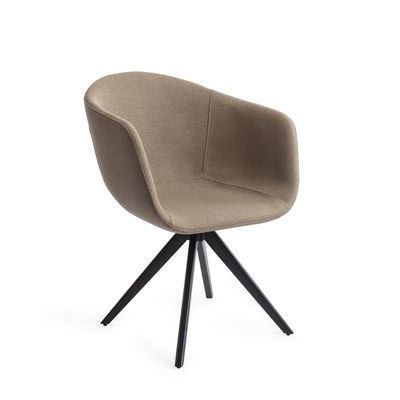 Jesper Home Eetkamerstoel 'Yuni' Turn Black, Draaibaar, kleur Mochachacha