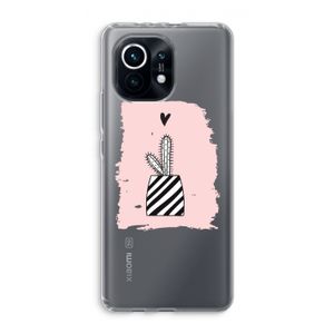 Zwart-wit cactus: Xiaomi Mi 11 Transparant Hoesje
