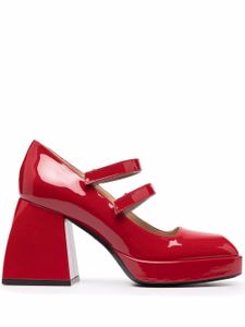 Nodaleto escarpins Bulla Babies 65 mm en cuir - Rouge