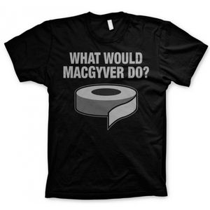 MacGyver zwart t-shirt heren