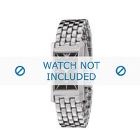 Armani horlogeband AR-0108 Staal Zilver 19mm