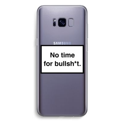 No time: Samsung Galaxy S8 Plus Transparant Hoesje