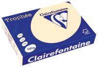 Clairefontaine Trophée Pastel, gekleurd papier, A4, 160 g, 250 vel, crème