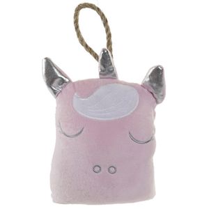 Deurstopper kinderkamer - 1 kilo gewicht - Unicorn/eenhoorn stijl - roze - 16 x 21 cm