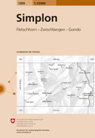 Wandelkaart - Topografische kaart 1309 Simplon | Swisstopo - thumbnail