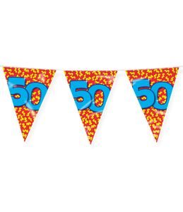 Happy Verjaardag Vlaggenlijn 50 Jaar (10m)