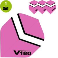 V180 V180 Chevron Dartflights - Roze