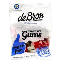 De Bron Kersen gums/cherry gums suikervrij 90 Gram