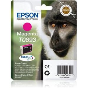 Epson Monkey Singlepack Magenta T0893 DURABrite Ultra Ink