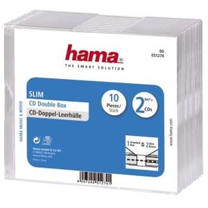Hama cd slim bubbel box 10 pak