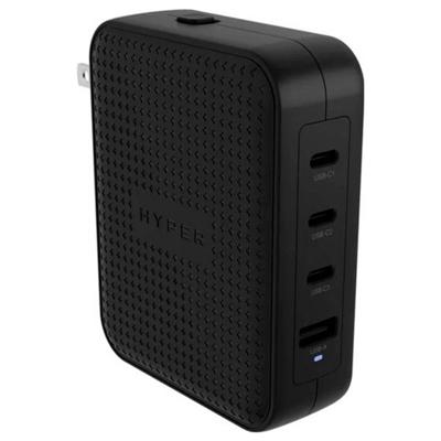 Targus HyperJuice 145W USB-oplader 140 W 1x USB-A, 3x USB-C Zwart GaN