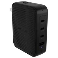 Targus HyperJuice 145W USB-oplader 140 W 1x USB-A, 3x USB-C Zwart GaN