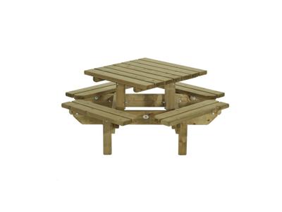 Kinderpicknicktafel vierkant - Talen buitenmeubelen