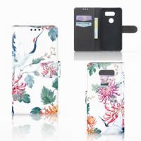 LG V30 Telefoonhoesje met Pasjes Bird Flowers - thumbnail